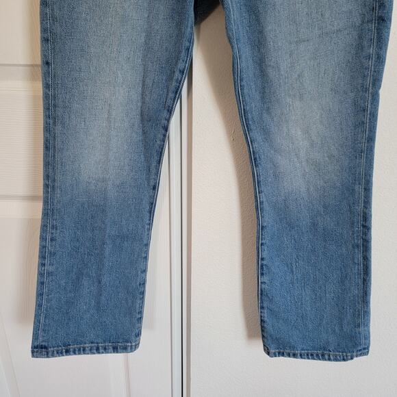 Current/Elliott Blue Cropped Boot Denim Light Wash Patch Pocket Jeans Size 27 - Picture 5 of 10